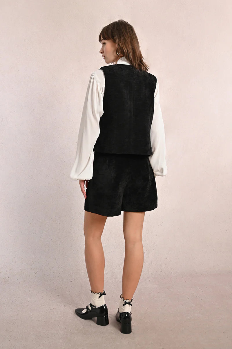 Woven Sleeveless Jacket