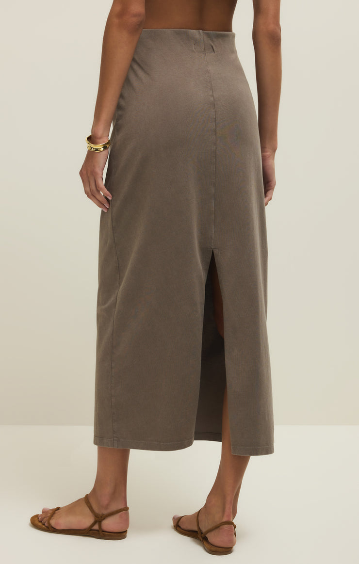 Gail Midi Skirt Taupe