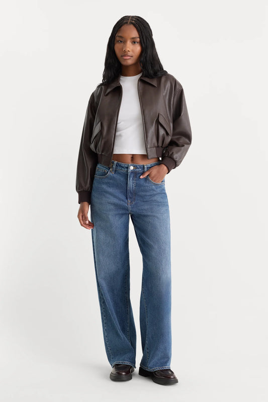 Better than Leather Cropped Bomber