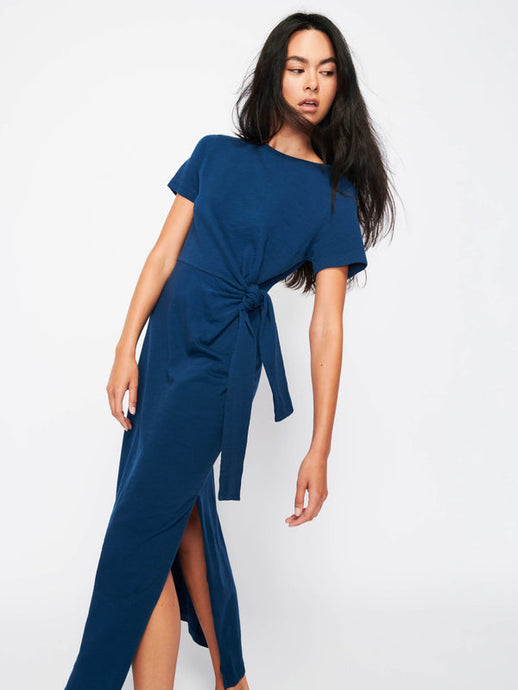 Lavi Tied T-Shirt Dress W/Slit