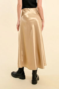 Long Satin Skirt