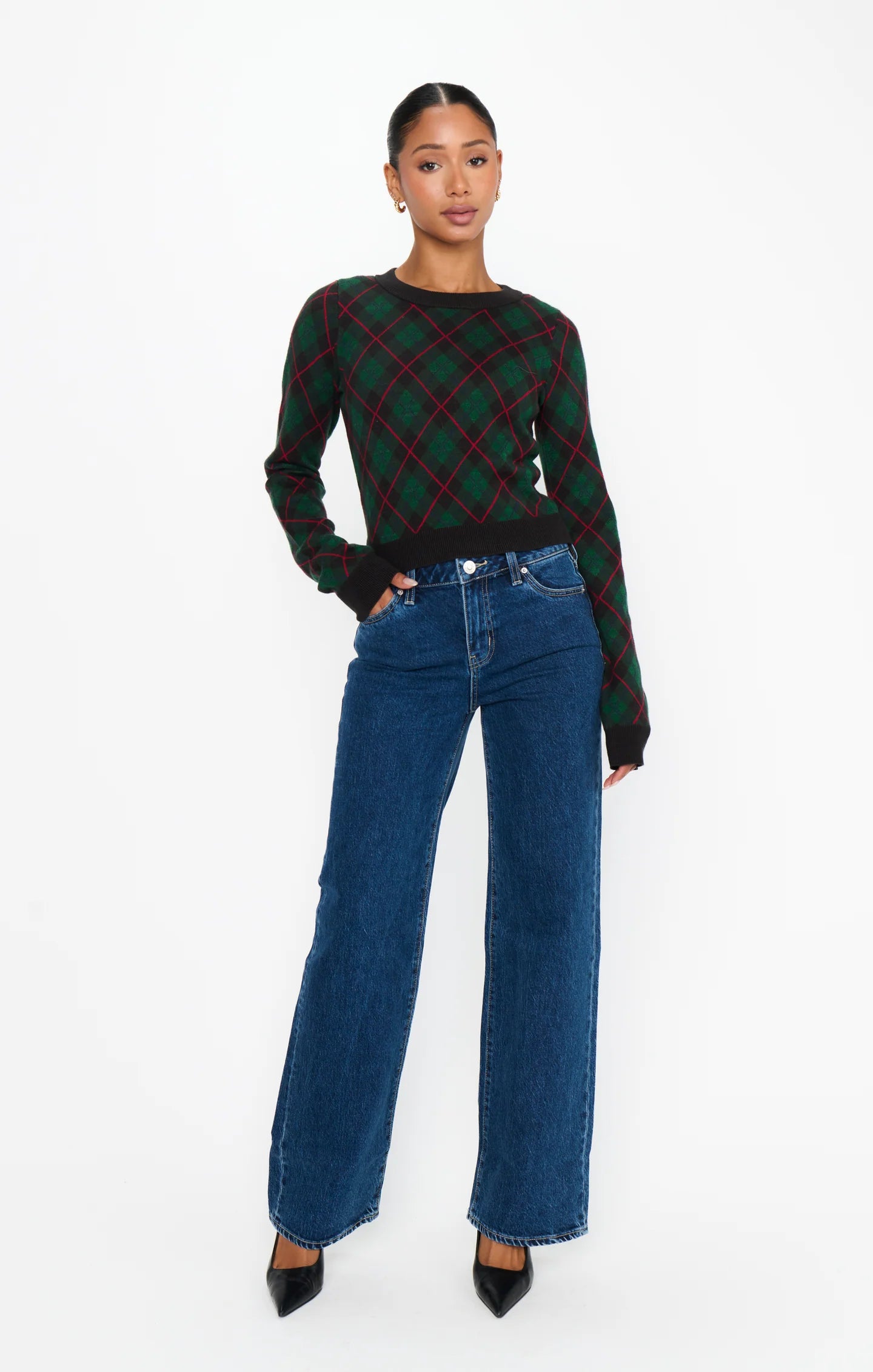 Tuck In Sweater Mistletoe