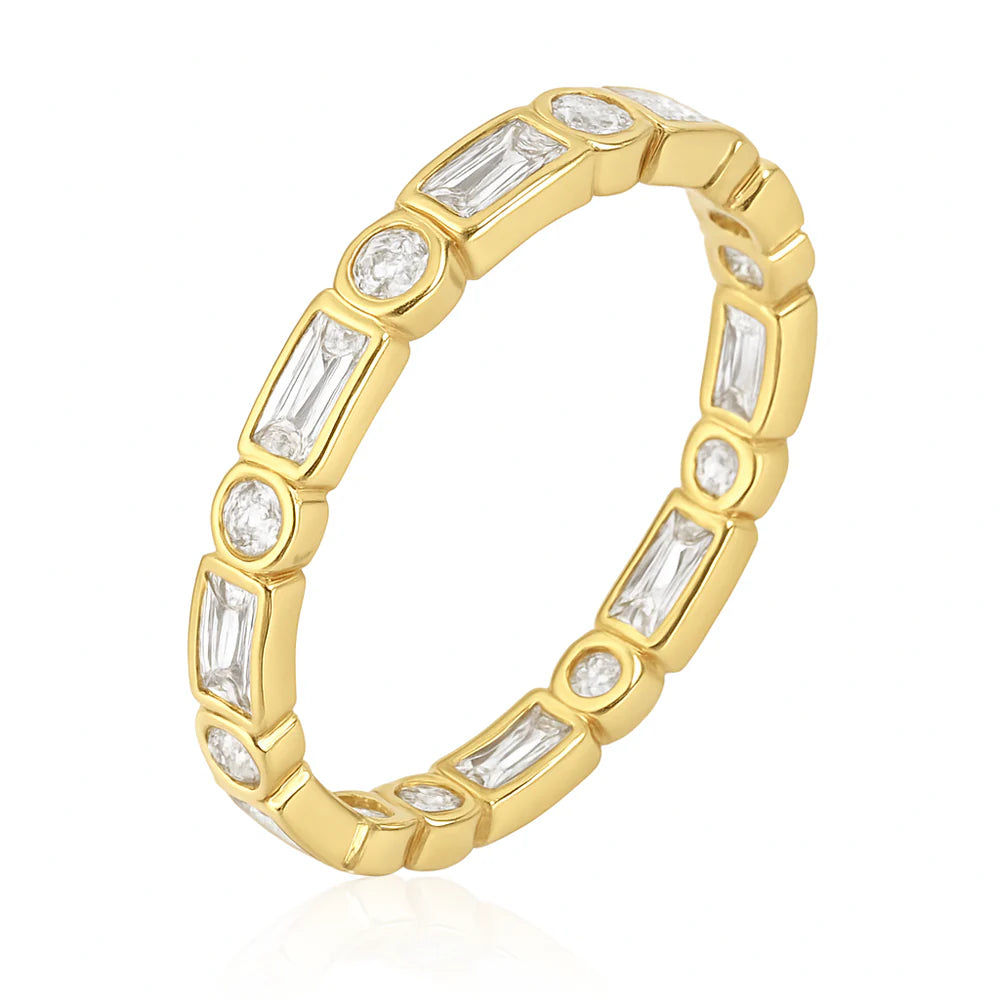 Aimee CZ Bezel Ring