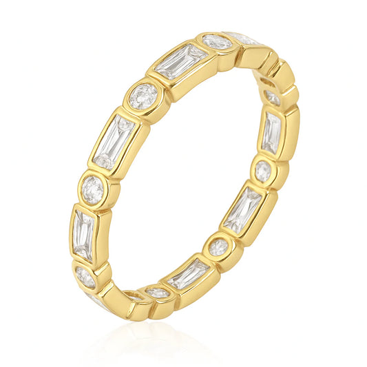 Aimee CZ Bezel Ring