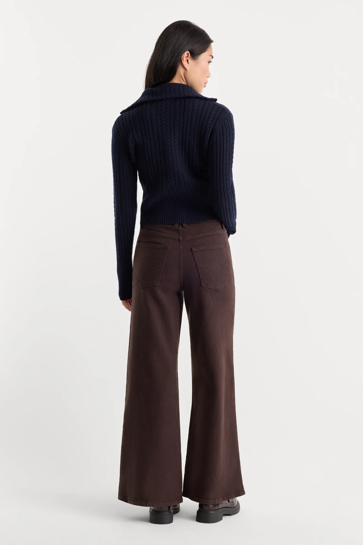 Good Waist Palazzo Ankle Espresso