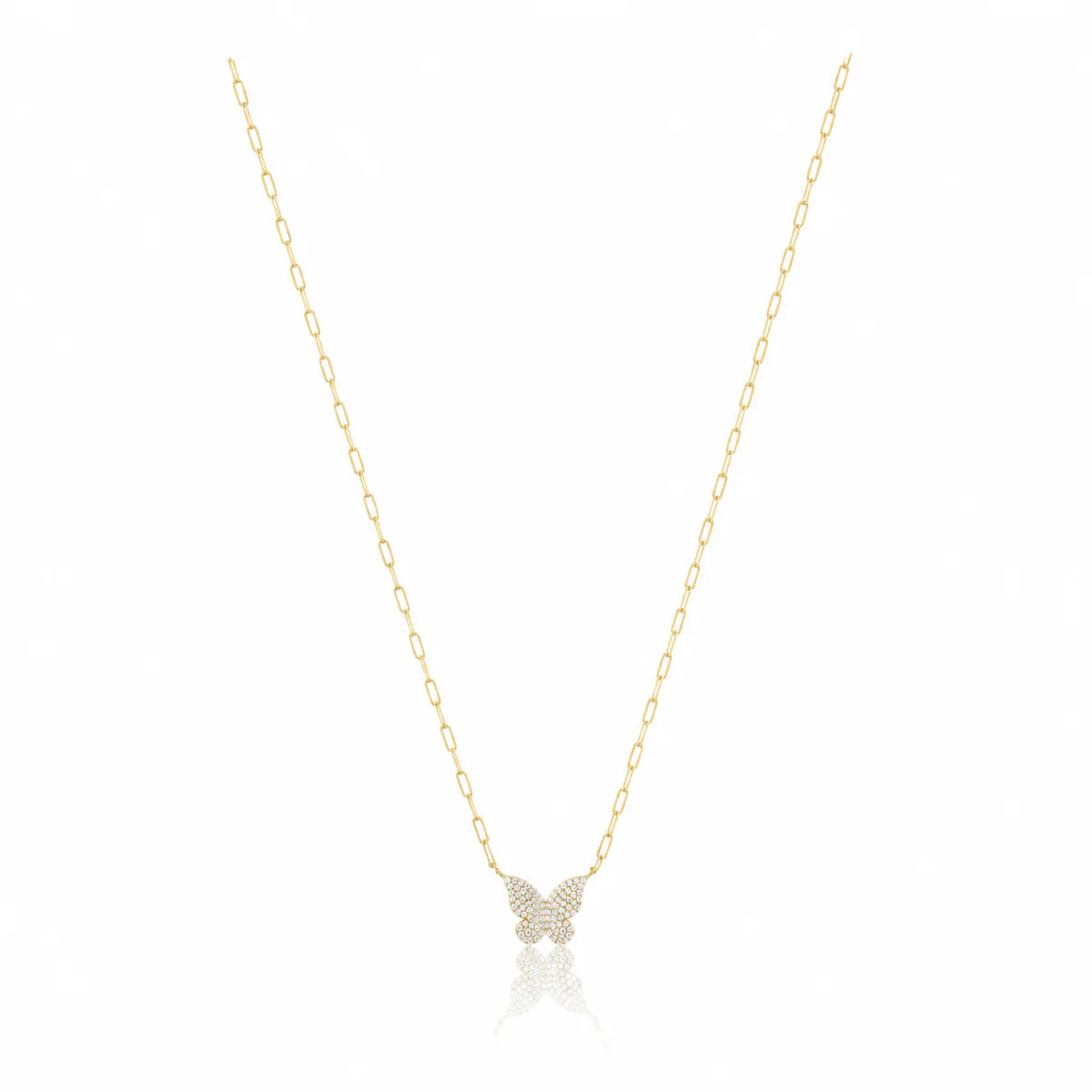 Bree Pave Butterfly Necklace