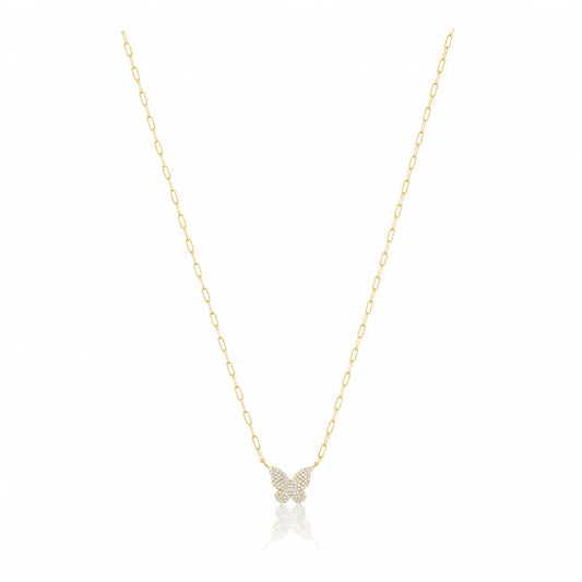 Bree Pave Butterfly Necklace