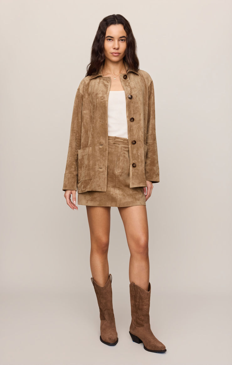 Perri Suede Mini Skirt