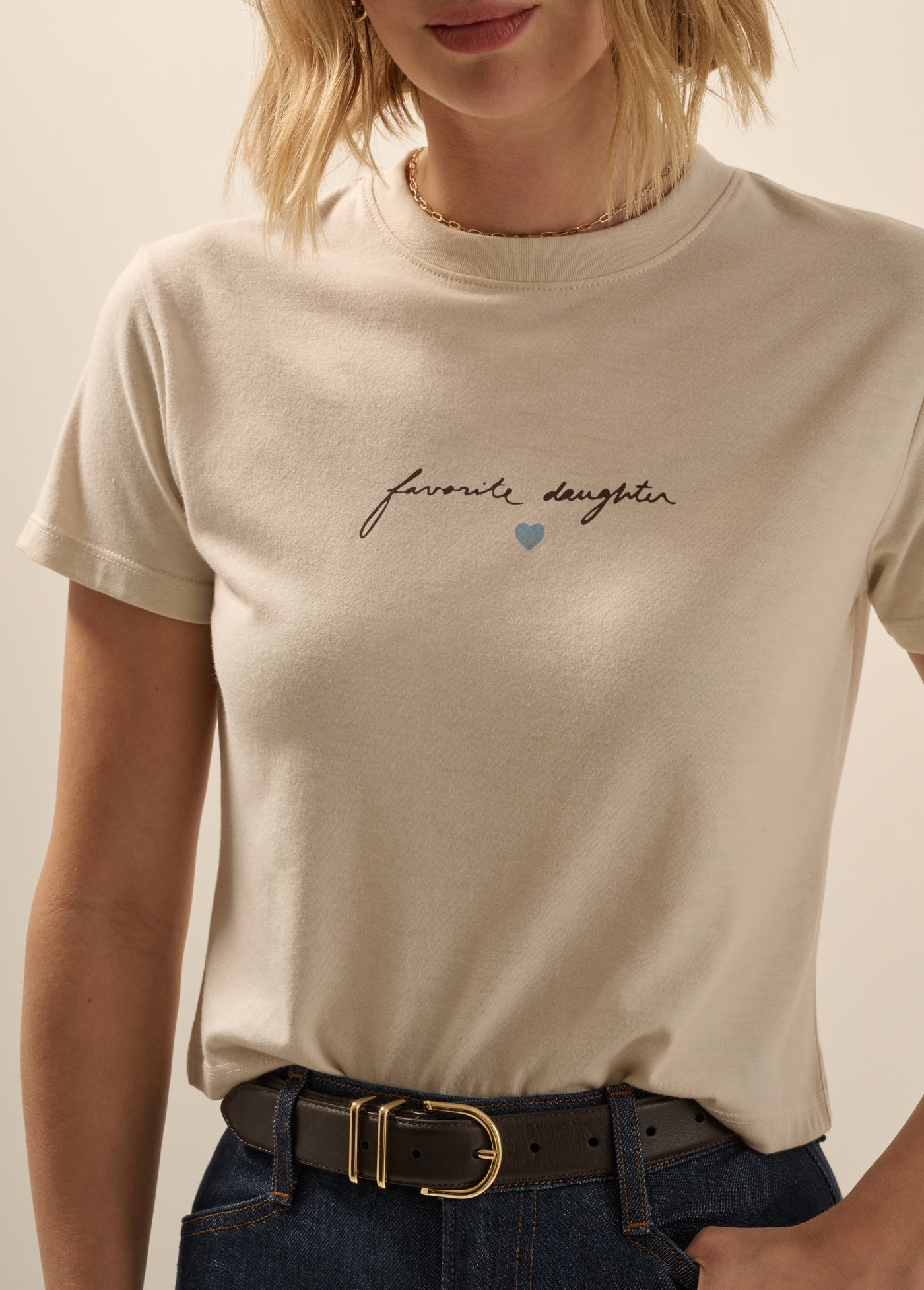 The Cropped Signature Tee
