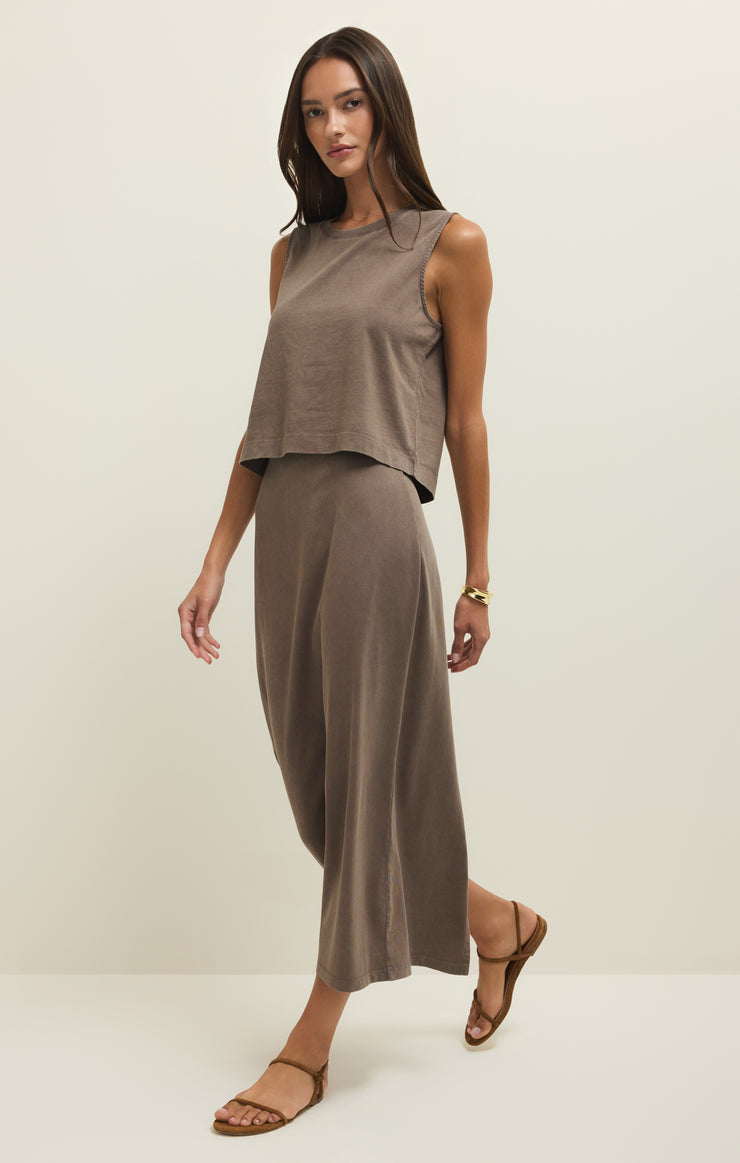 Gail Midi Skirt Taupe