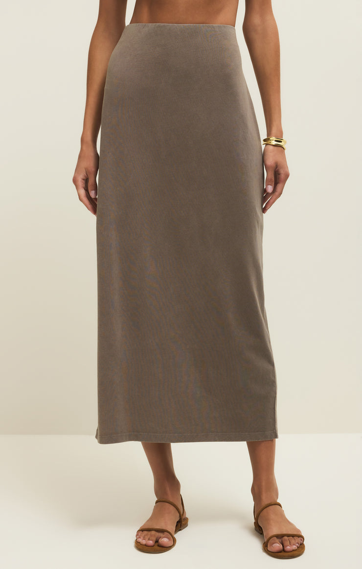 Gail Midi Skirt Taupe