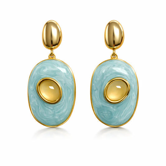 Glenda Blue Earring