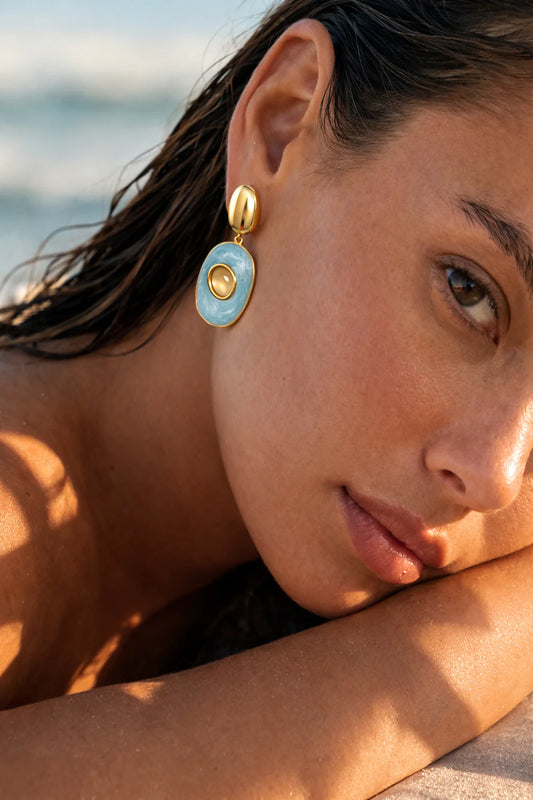 Glenda Blue Earring