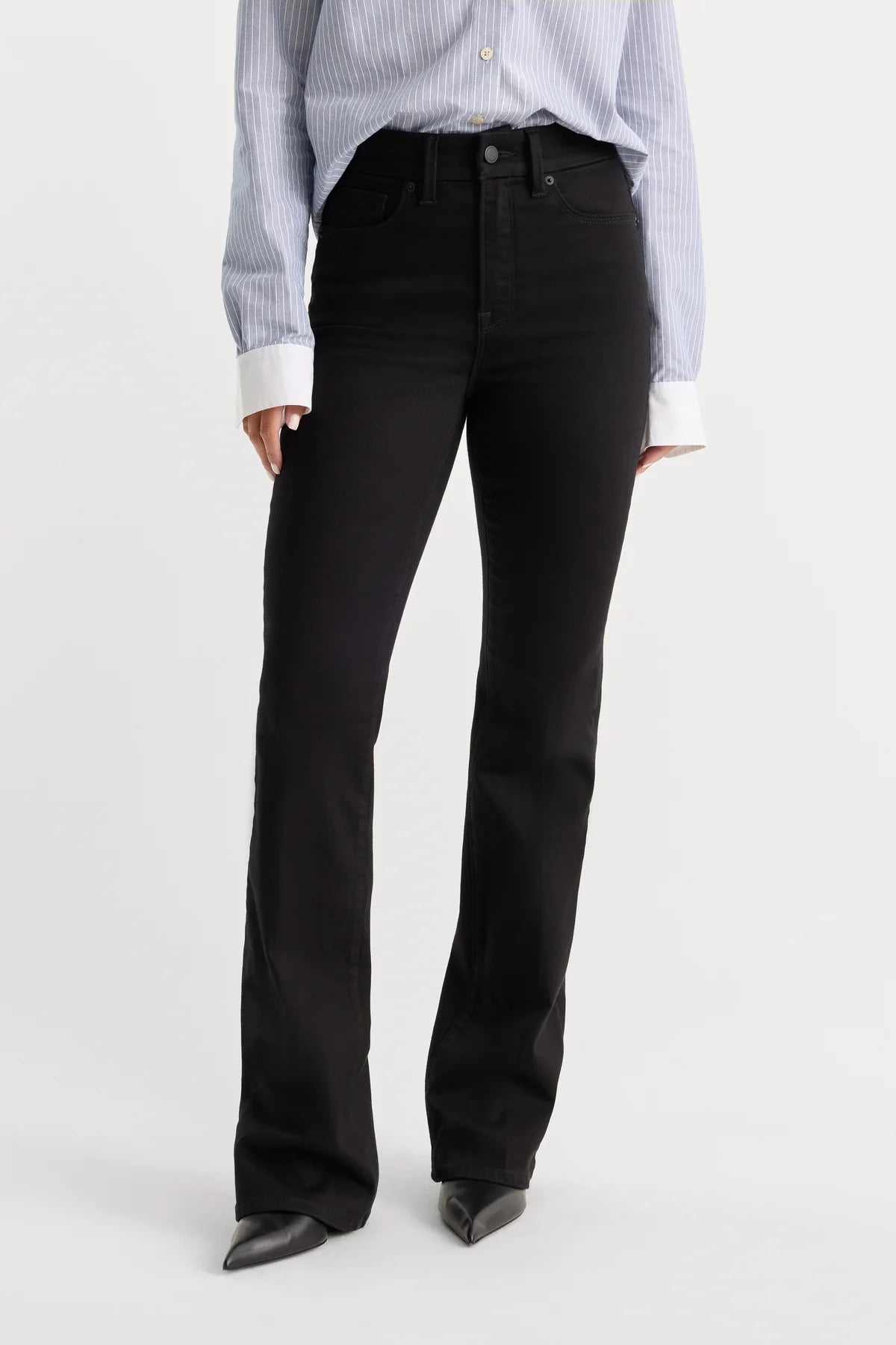 Never Fades Good Classic Slim Bootcut Black001
