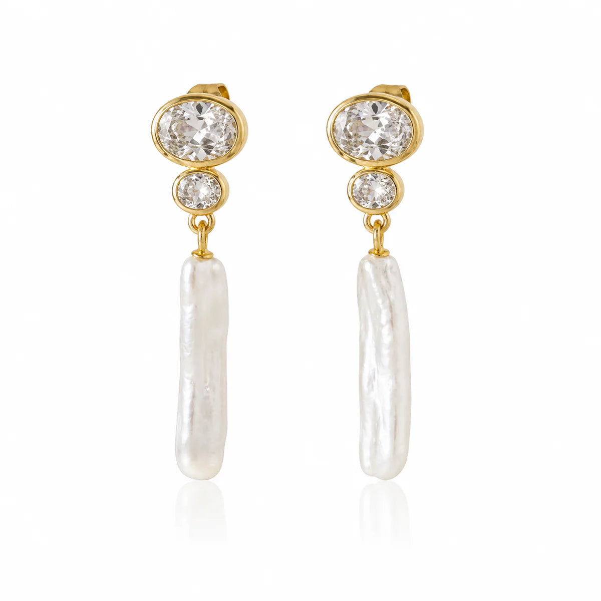 Iris Pearl Drop Earring