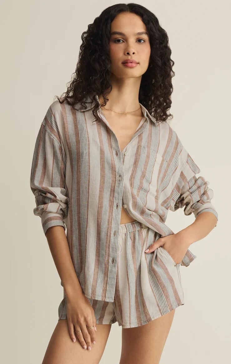 The Perfect Stripe Button Up