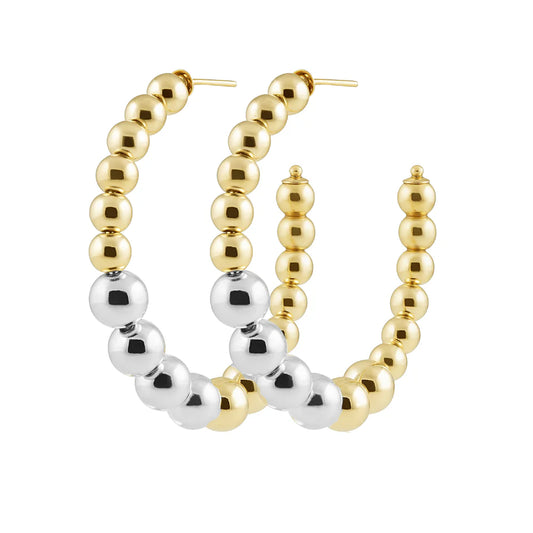 Lia Beaded Hoop