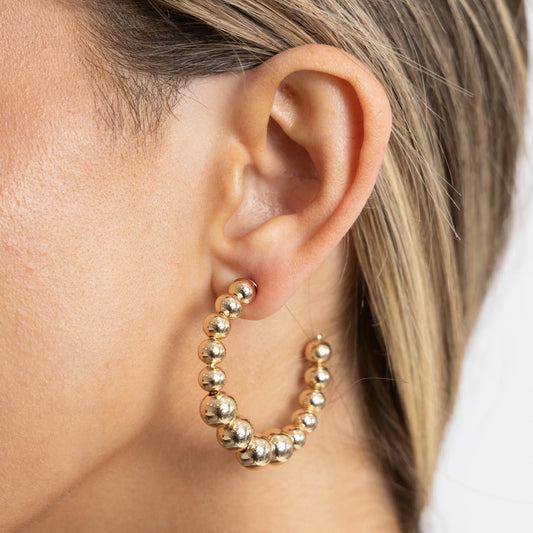 Lia Beaded Hoop