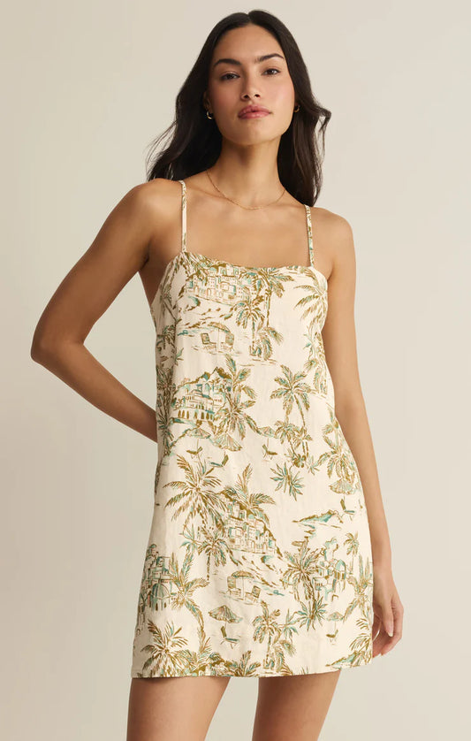Maude Tiki Mini Dress