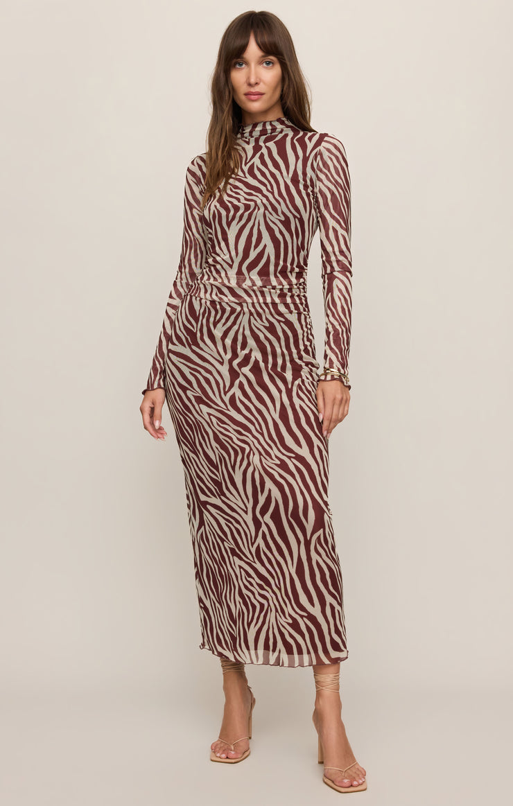 Sevilla Zebra Midi Dress
