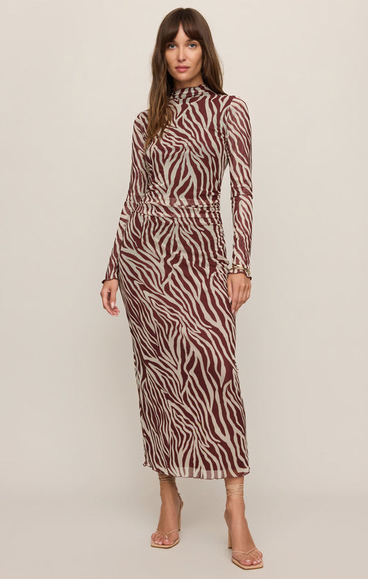 Sevilla Zebra Midi Dress
