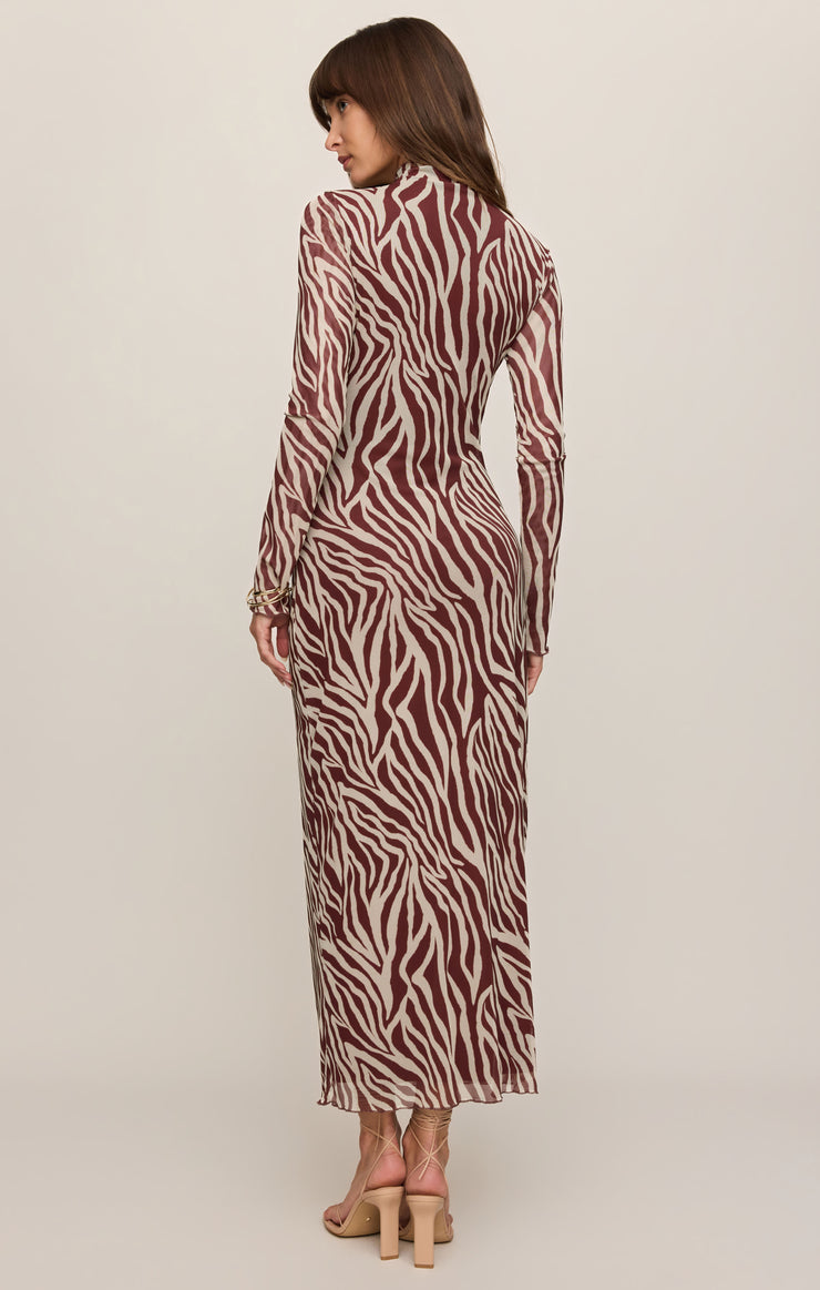 Sevilla Zebra Midi Dress