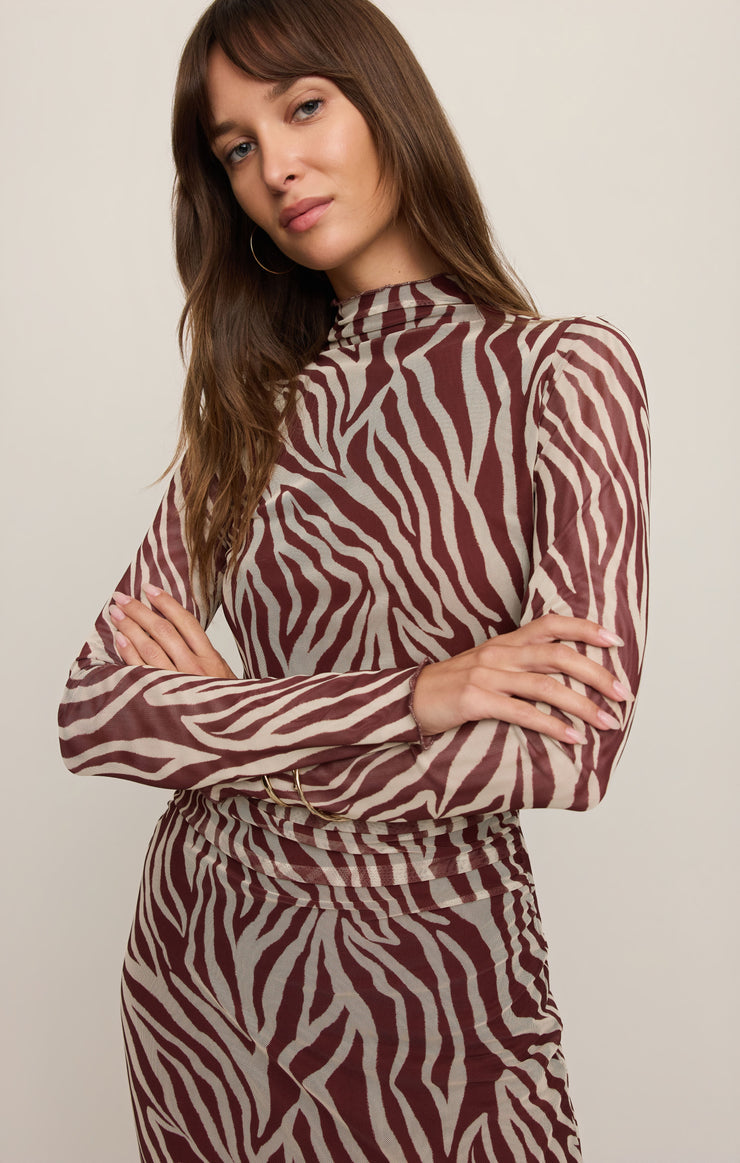 Sevilla Zebra Midi Dress