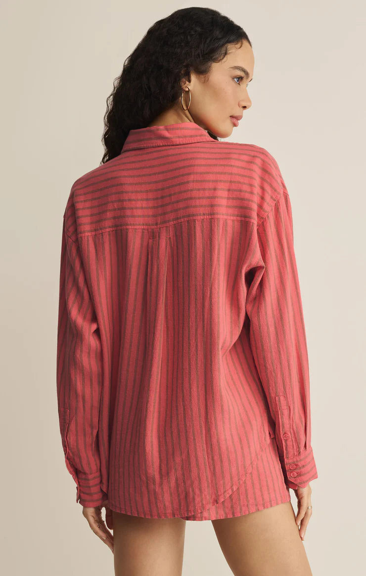 The Perfect Stripe Button Up