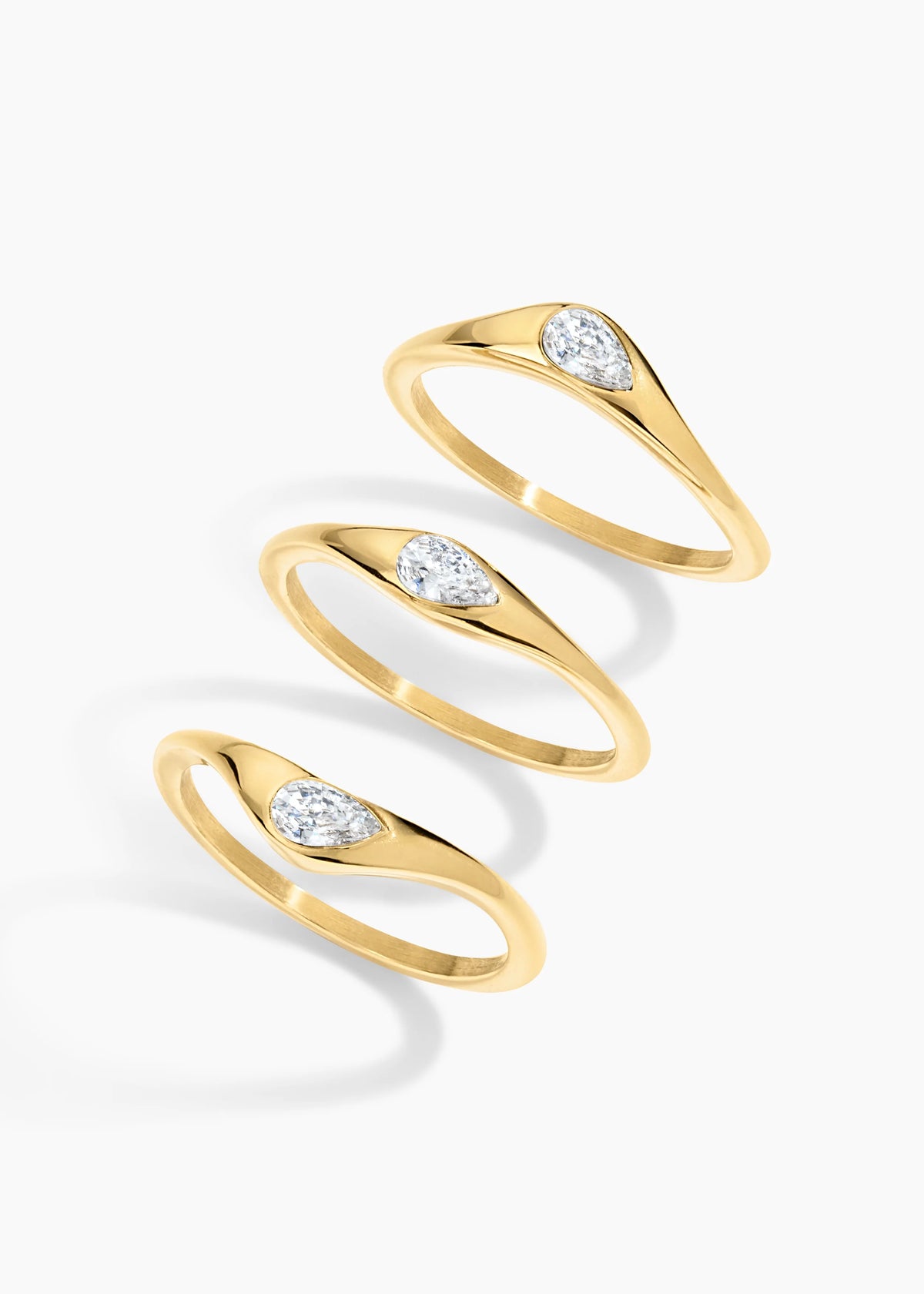 Stereo Love Ring Set