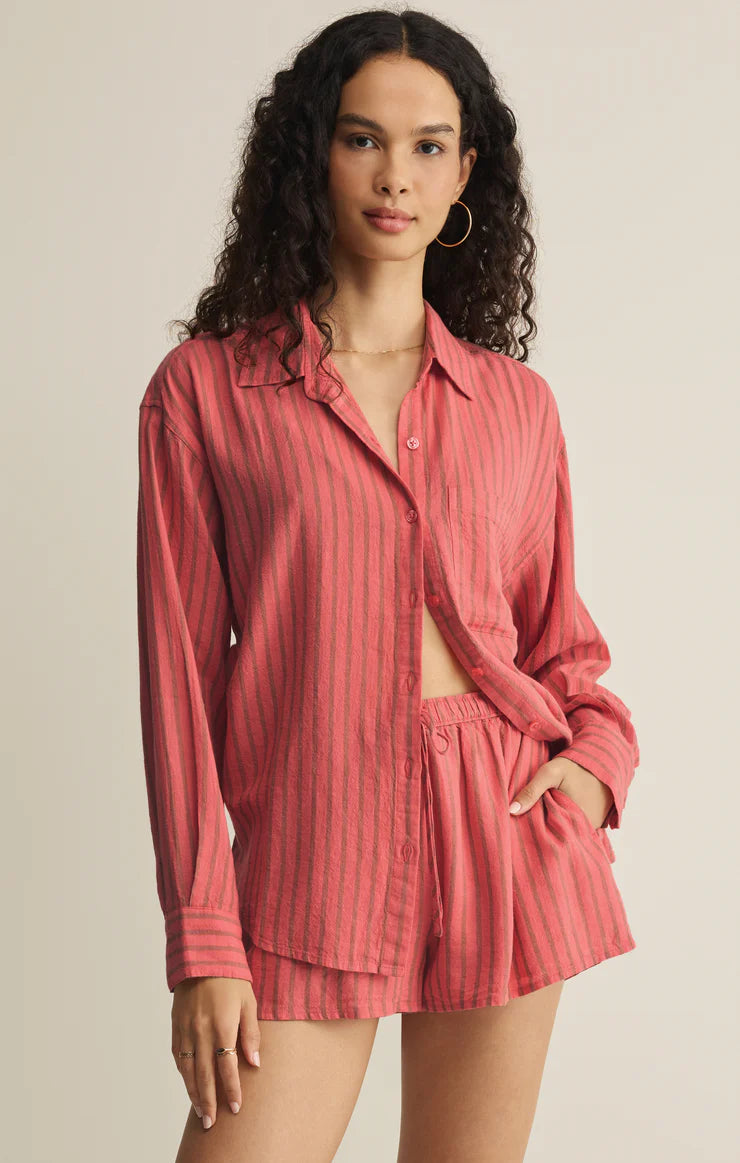 The Perfect Stripe Button Up